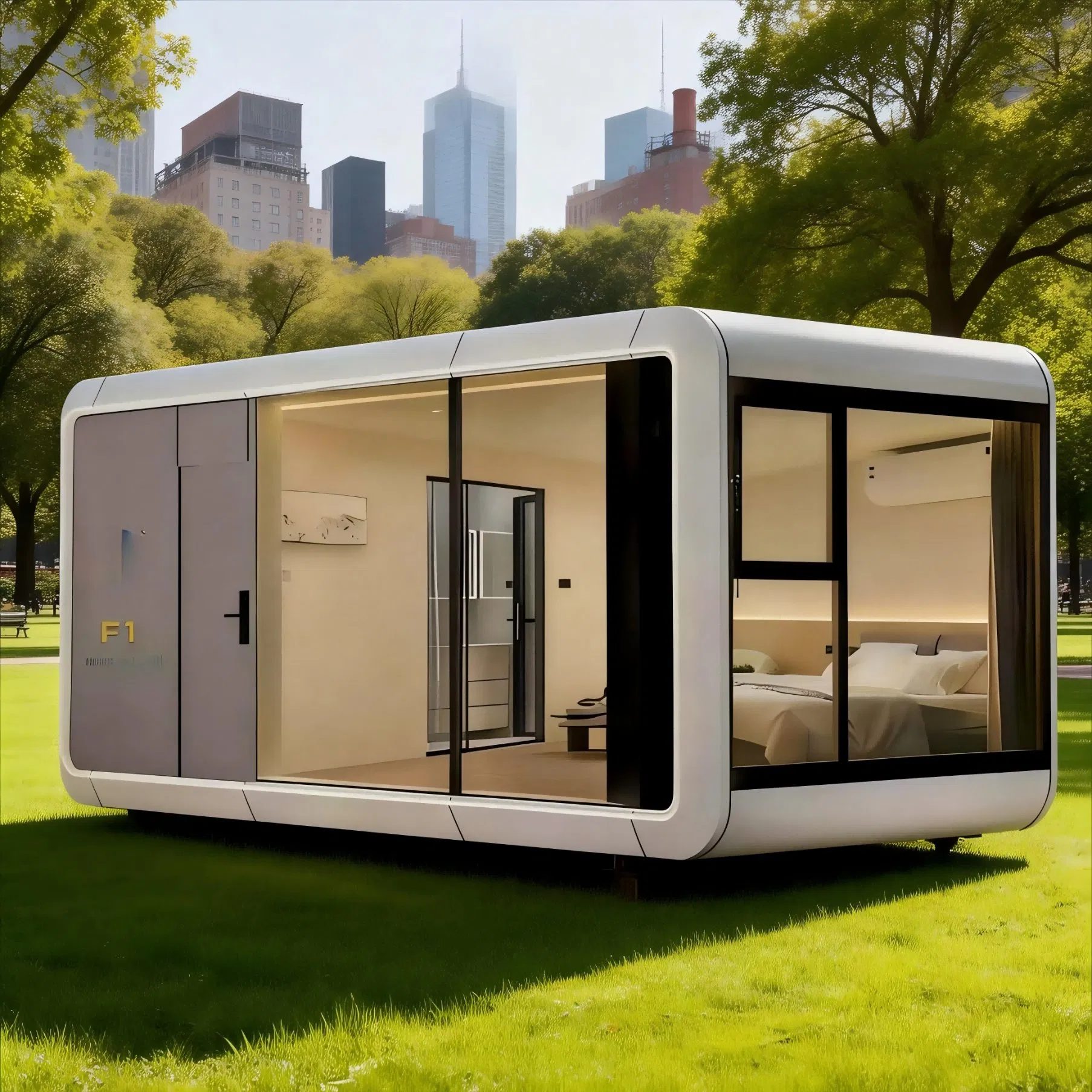 Modular Healthcare Capsule House Configured as Clinic or Quarantine Isolation Unit