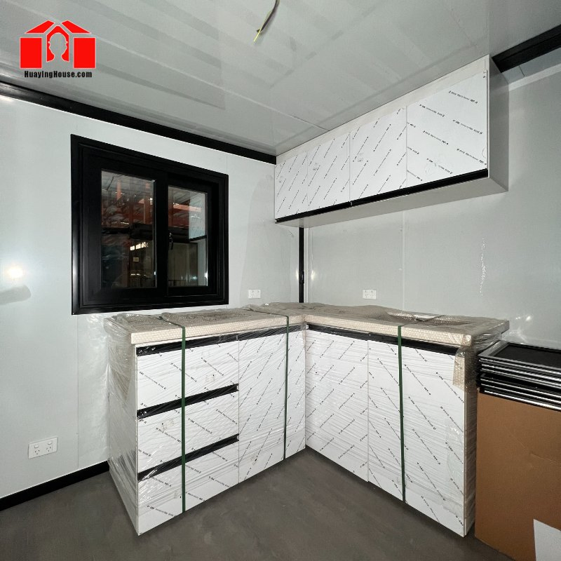 20FT New Luxury Modern Prefab Foldable Modular Mobile Living Portable Movable Turnkey Tiny Prefabricated Shipping Expandable Container Home Mobile Folding House