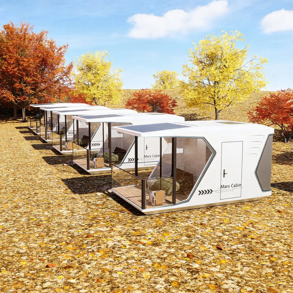 Space Capsule House Modular Prefab Building Designed for Accelerated Hospitality Infrastructure Expansion Projects