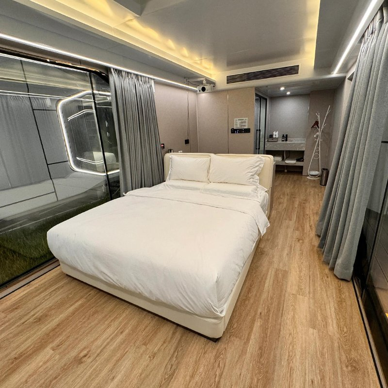 Design Spacious Space Capsule House for Modular Resort Room