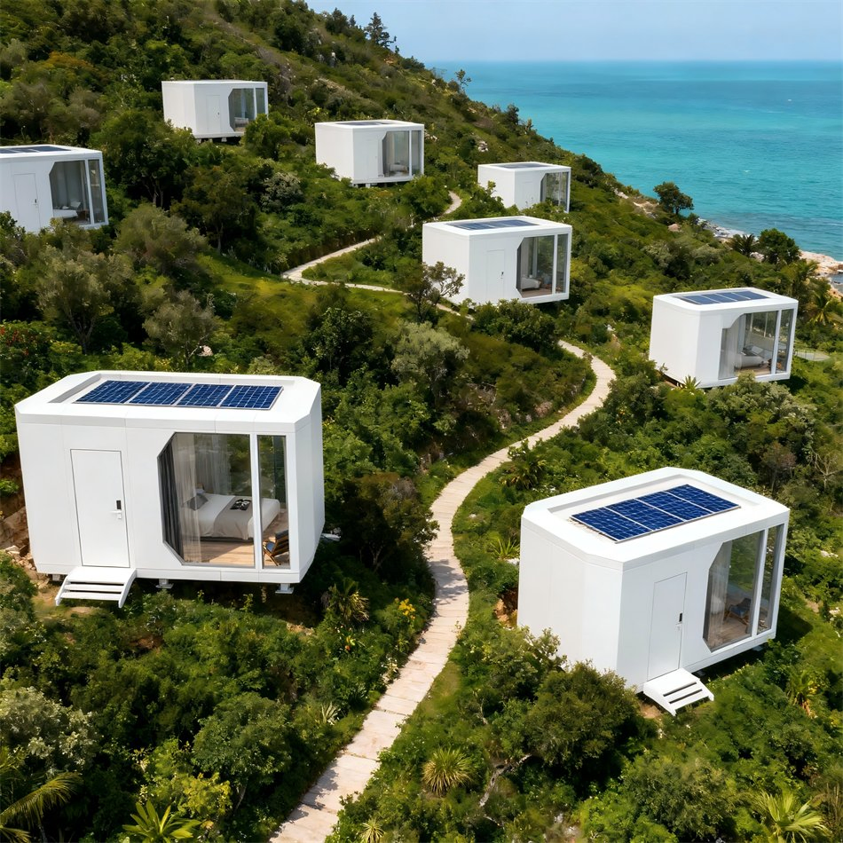 Tourism Accommodation Cabin Capsule House Modular System, Prefab Design and Fast Installation for Hospitality Use