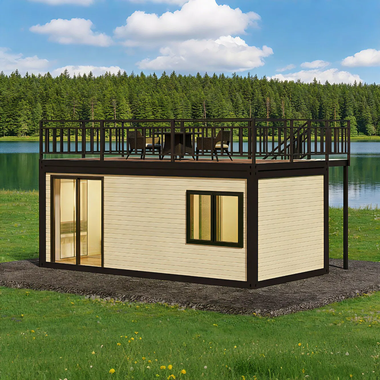 Waterproofing Prefab Villa House Thermal Insulation Container Casa Modular Tiny Mobile Home