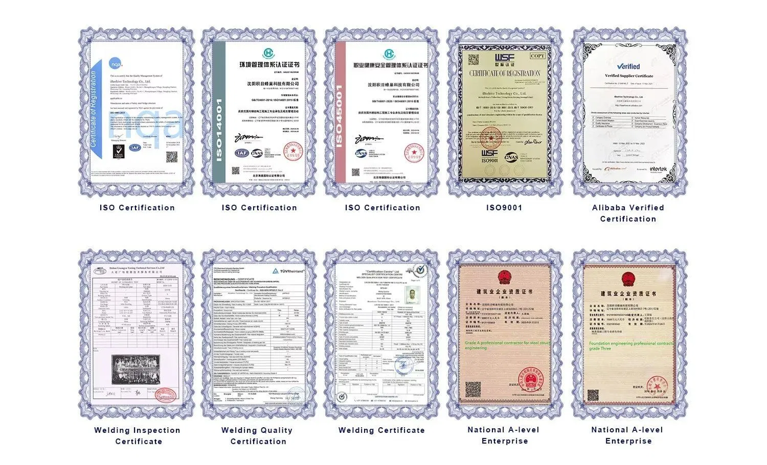 Quality Certifications