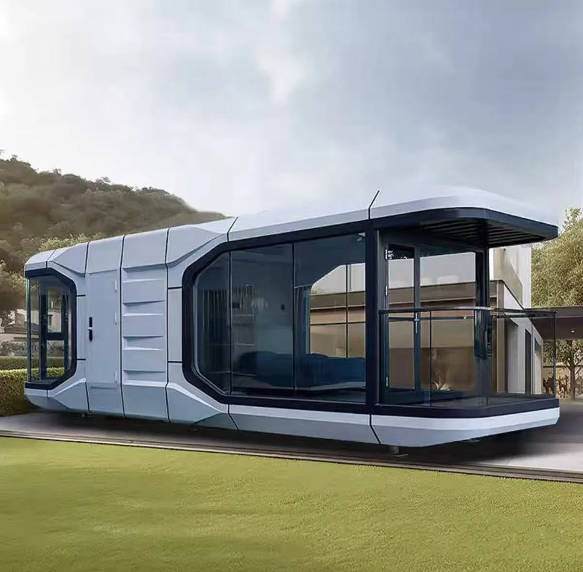 Luxury Prefabricated Capsule Pod Villas, Futuristic Vacation Accommodation, Modular Residential Houses