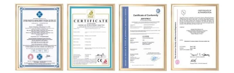 Certifications