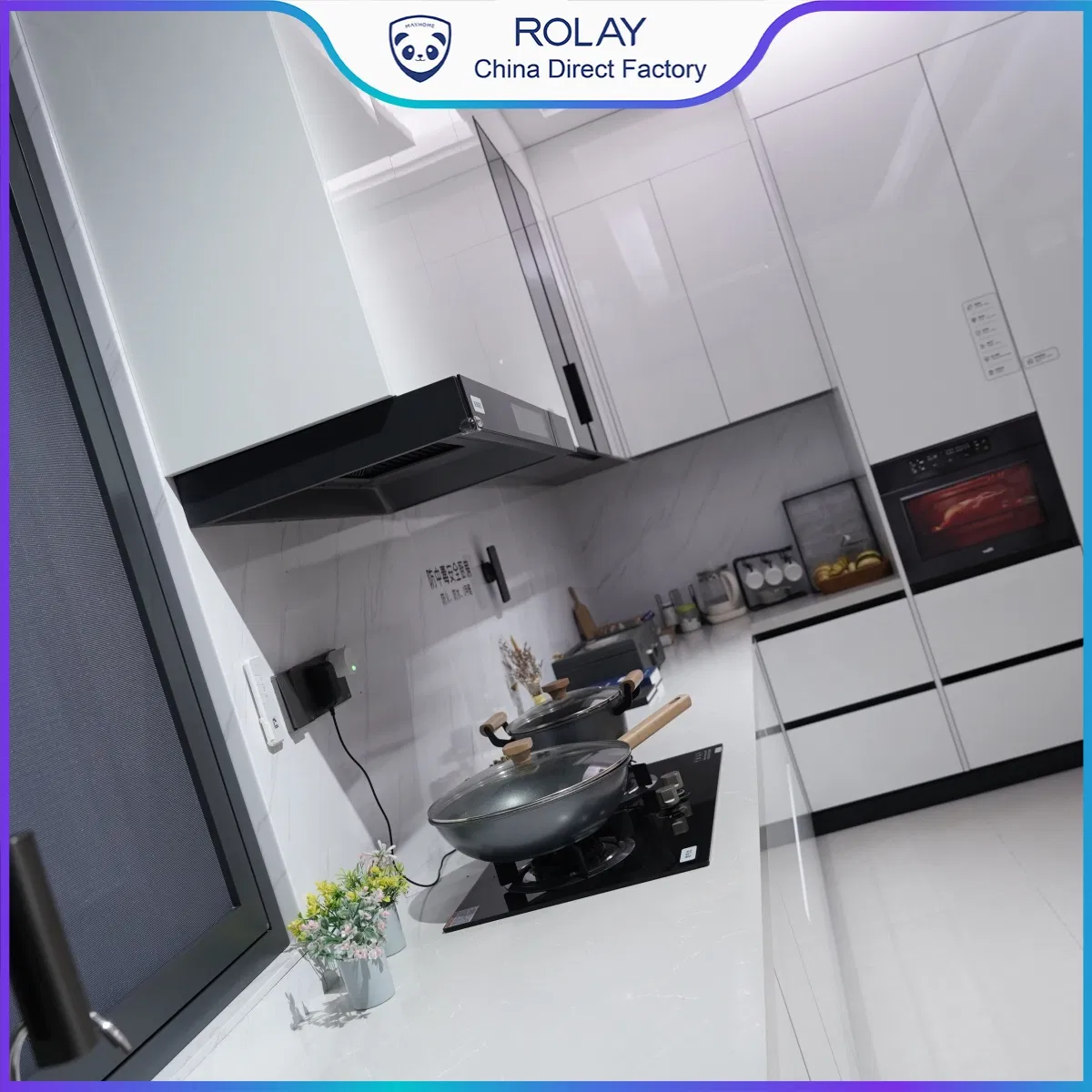 Turnkey Kitchen Solution Modular Housing Supplier Antimicrobial Protection Heat Resistance Cabinet