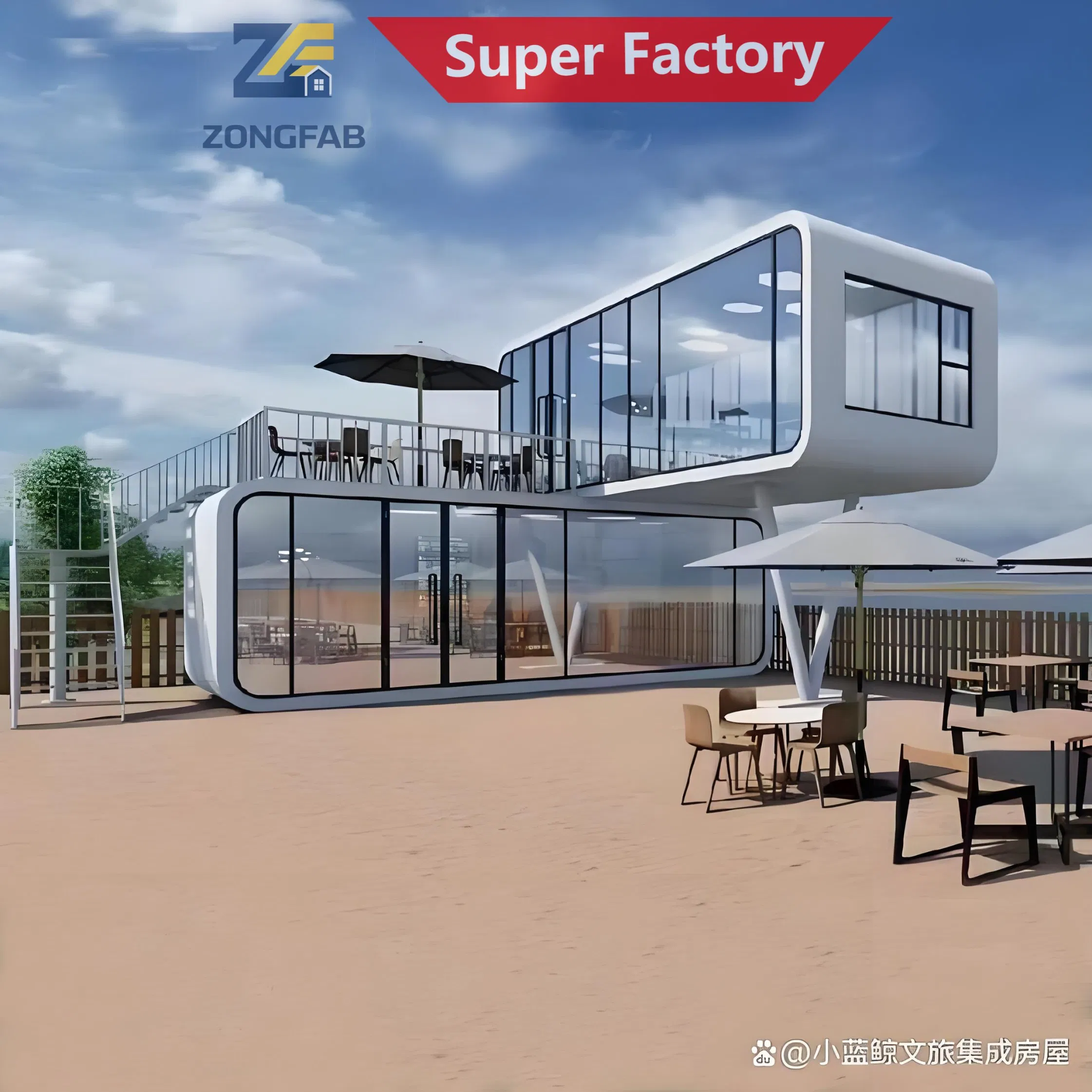 Modern Modular Apple Cabin Pod House for Scenic Resorts and Outdoor Hospitality Projects