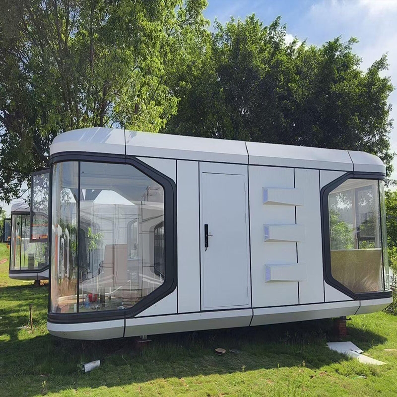 Prefabricated Modular Capsule House for Tiny Living &amp; Outdoor Office ISO9001 Approved
