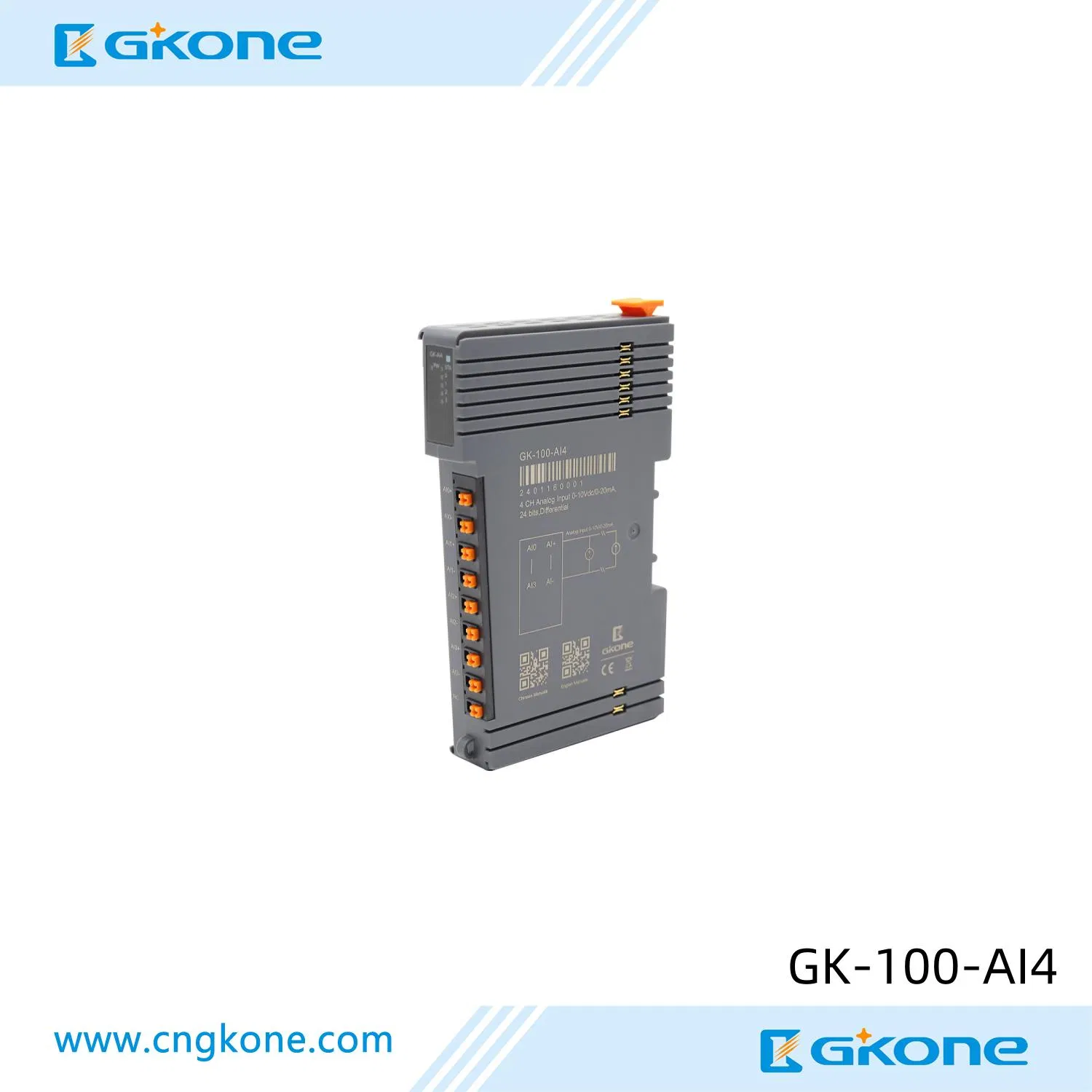 Advanced High-Performance 4 Channel Analog Input Module Solution for Professionals Gk-100-Ai4