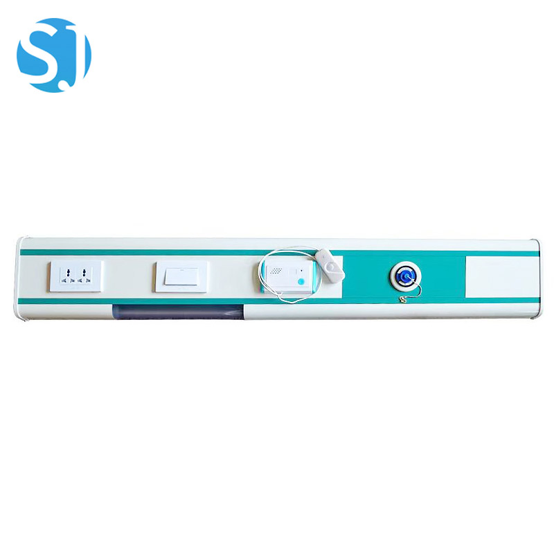 Modular Hospital Bed Head Unit with Integrated Gas, Electrical, Power, Lighting and Communication System