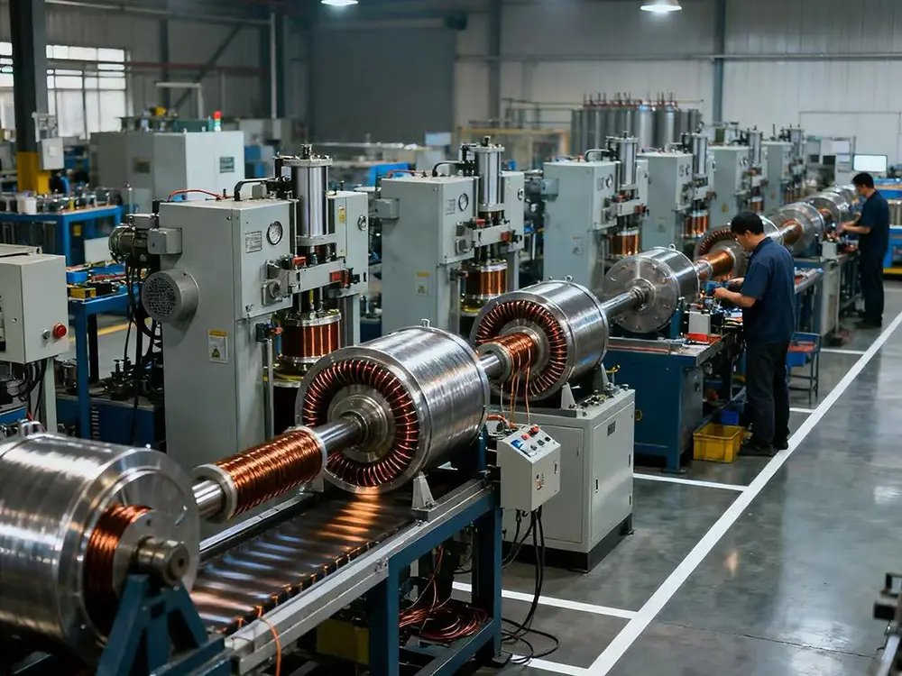 High voltage winding assembly line