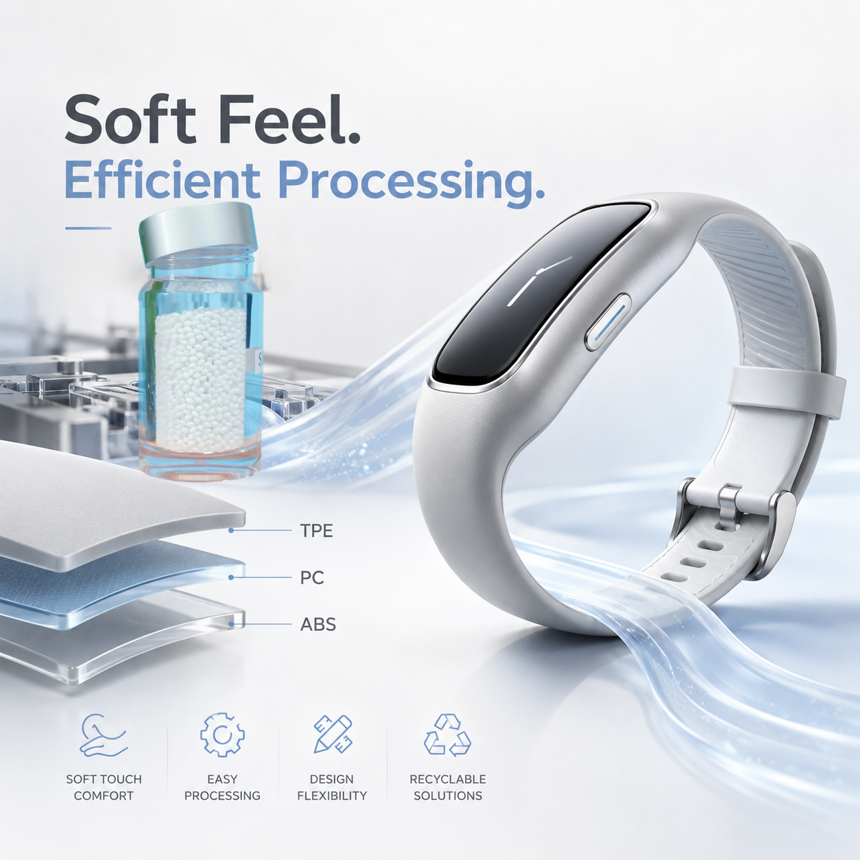 Premium comfort meets efficient thermoplastic overmolding.