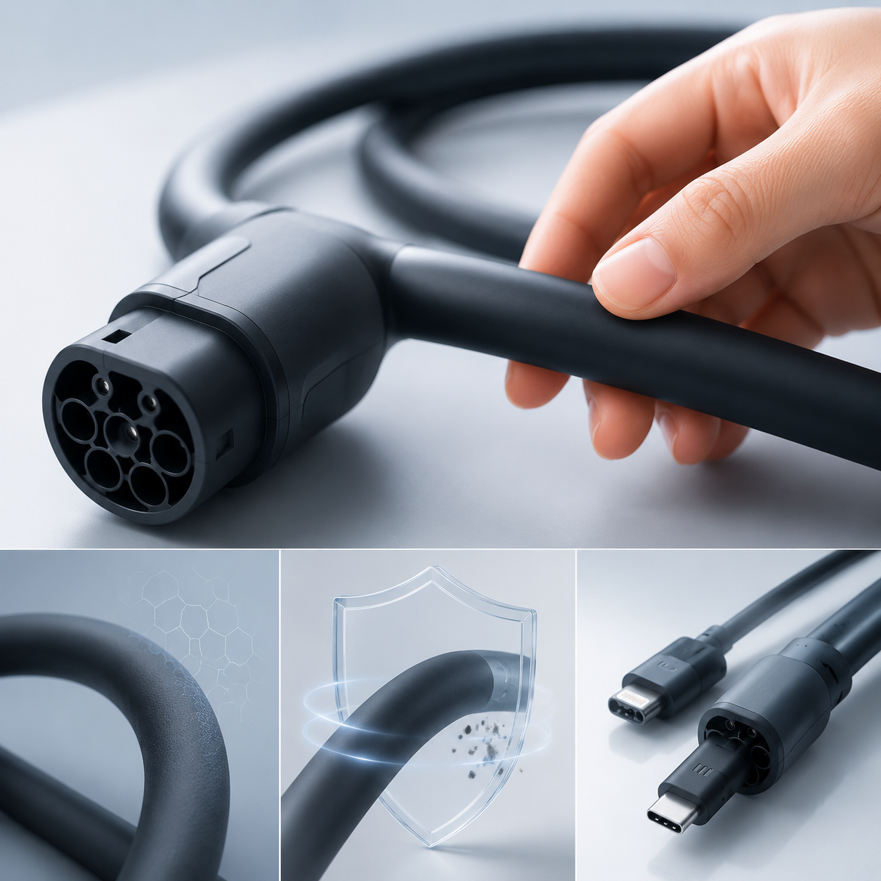Showcasing smooth tactile comfort, durable surface performance, and long-lasting stability for next-generation TPU cables.