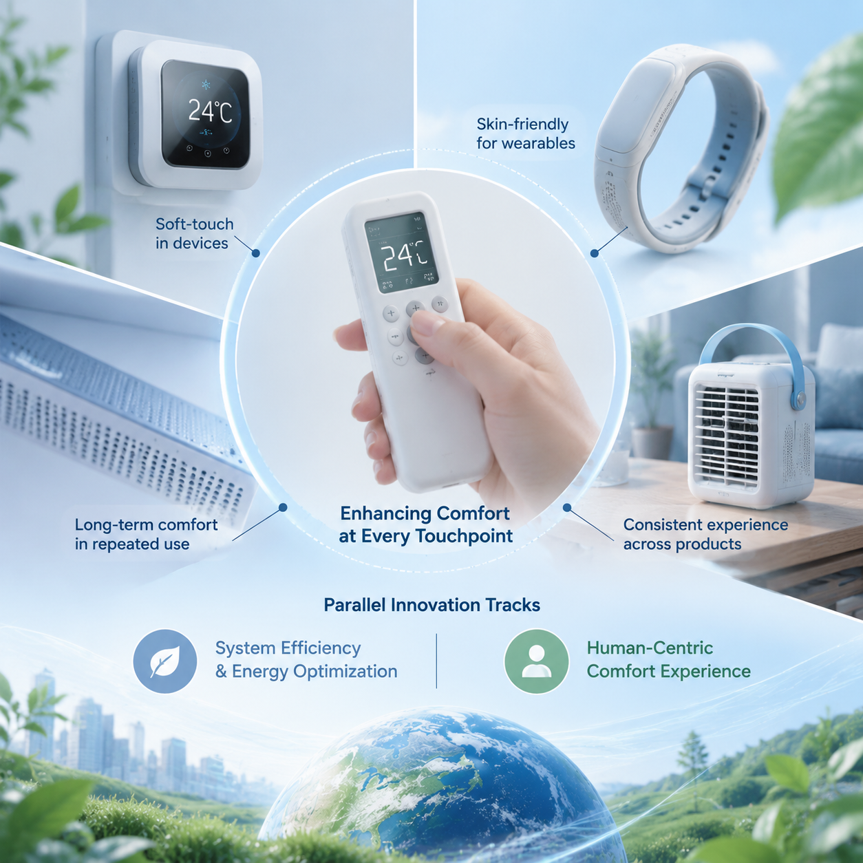 Material role: enhancing the “touchpoint layer” of climate systems
