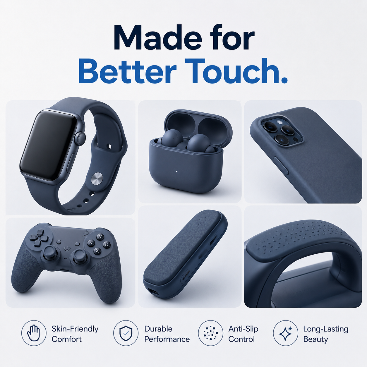 Designed for Wearables, Smart Devices, and Ergonomic Overmolding Components.