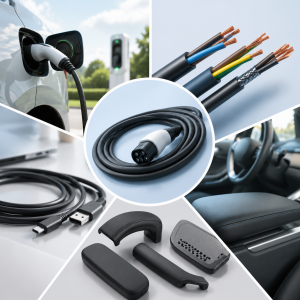 Si-TPV 3100-60A enhances cable durability, soft-touch comfort, and surface performance, supporting applications in EV cables, electronics, and automotive interiors.