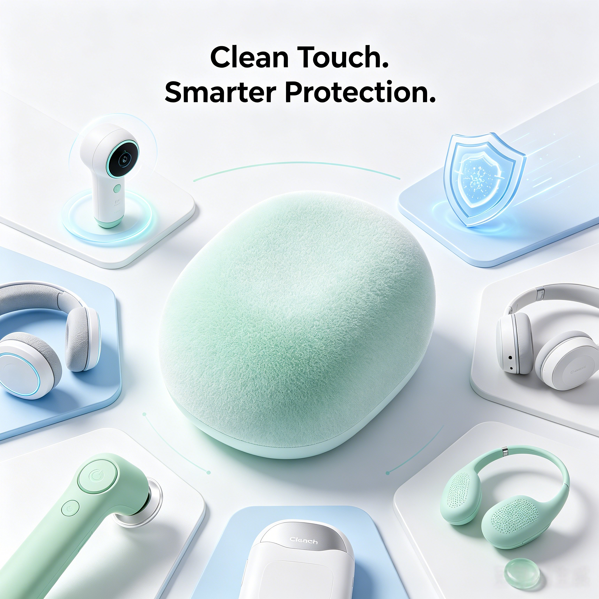 Clean, comfortable, antibacterial surfaces for modern devices.