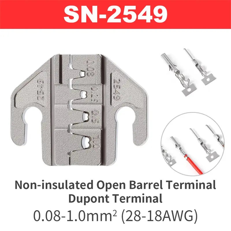 Custom China SN Crimping Tool Pliers Crimp Jaw Set 4mm Slot Jaws - Factory Suppliers for Terminal Crimping Solutions Manufacturers, Supplier