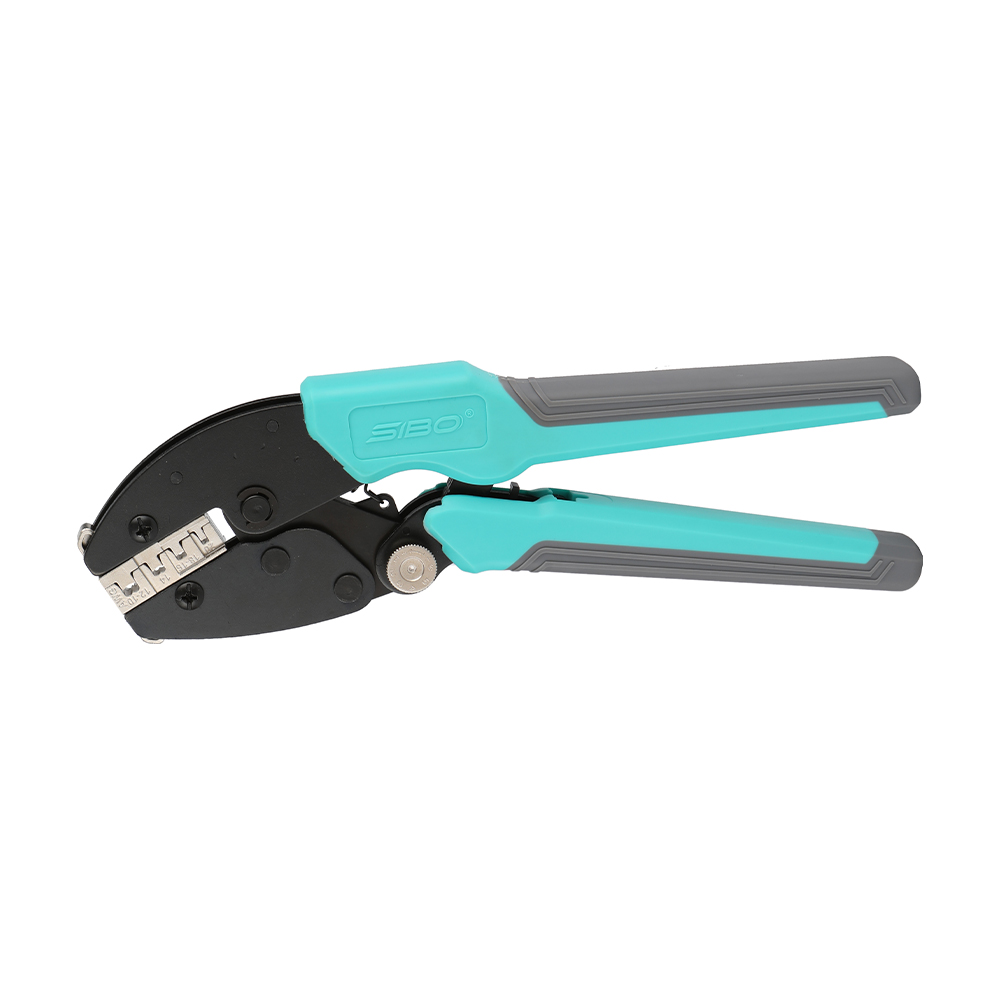 SO-04BPro ratchet crimping tool for non-insulated open barrel terminals