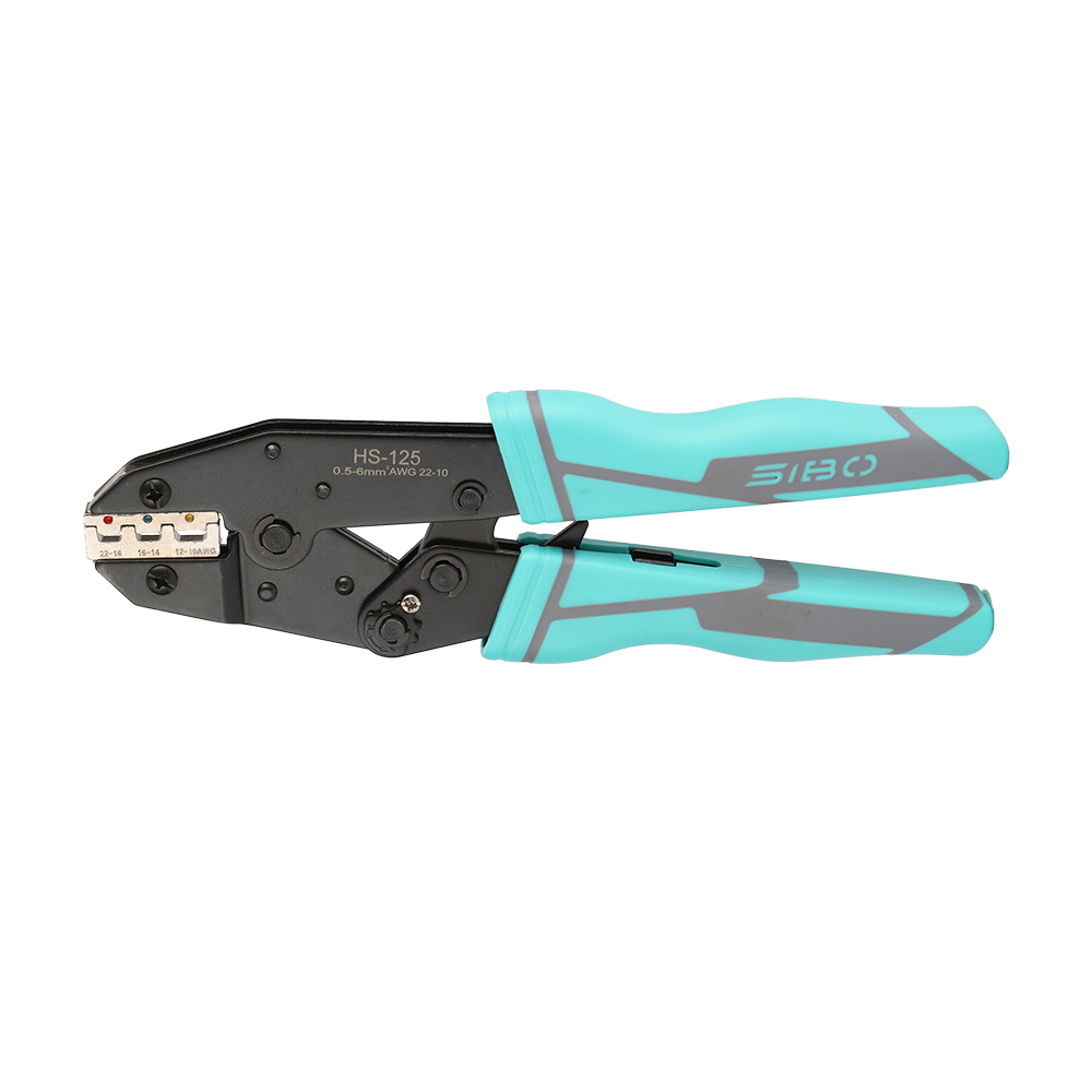 SO-125 ratchet crimping tool for insulated terminals