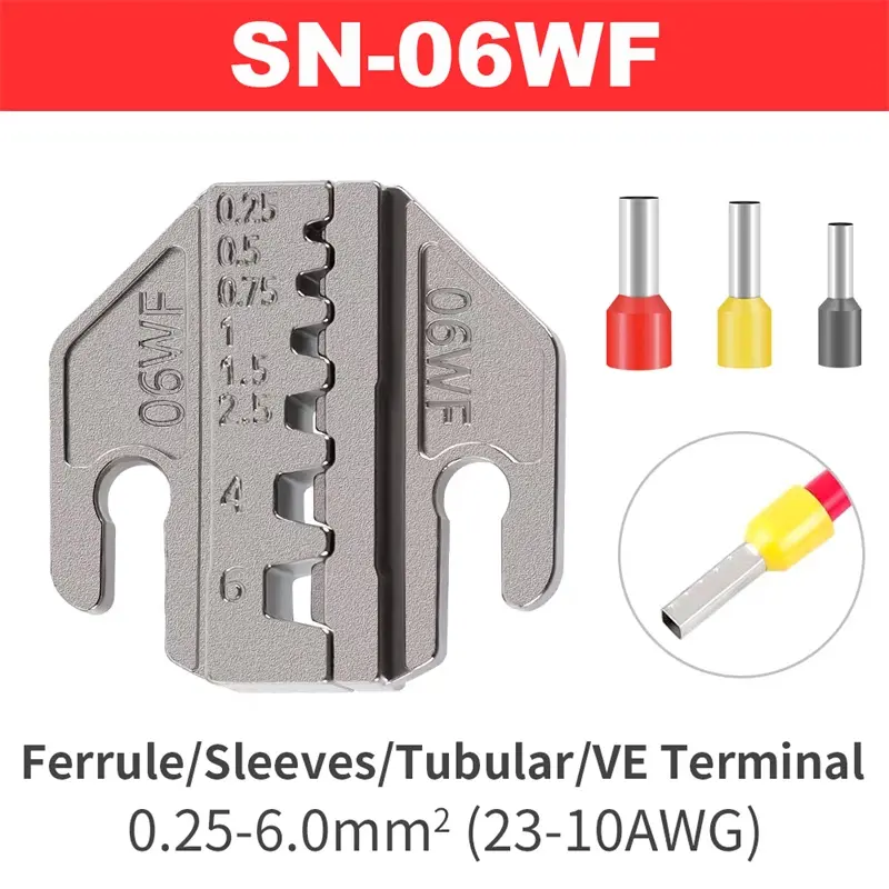 Custom China SN Crimping Tool Pliers Crimp Jaw Set 4mm Slot Jaws - Factory Suppliers for Terminal Crimping Solutions Manufacturers, Supplier