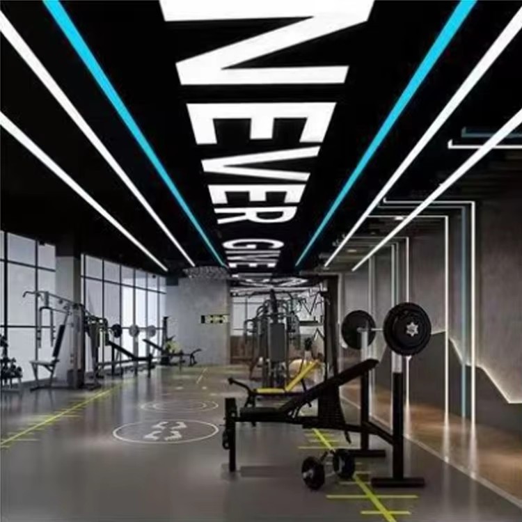 Custom Alphabet Lighting Iron Acrylic LED Channel Logo Letters Middle Size High Brightness Pendant Light For Yoga Room Gym