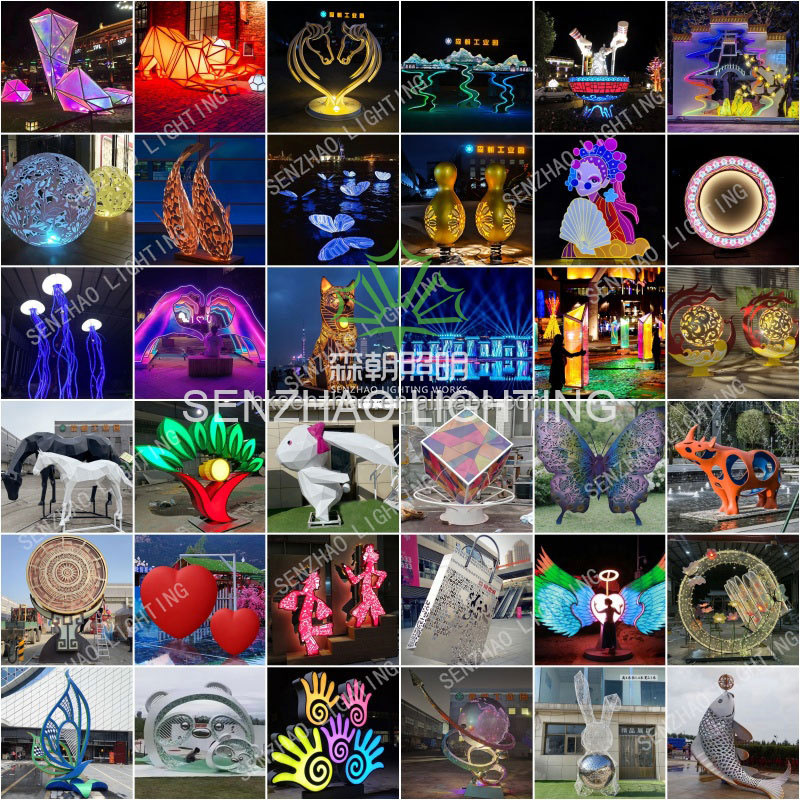 Senzhao Decorative Wheat Shape LED Motif Light For Outdoor Garden Hotel Waterproof Luminous IP65