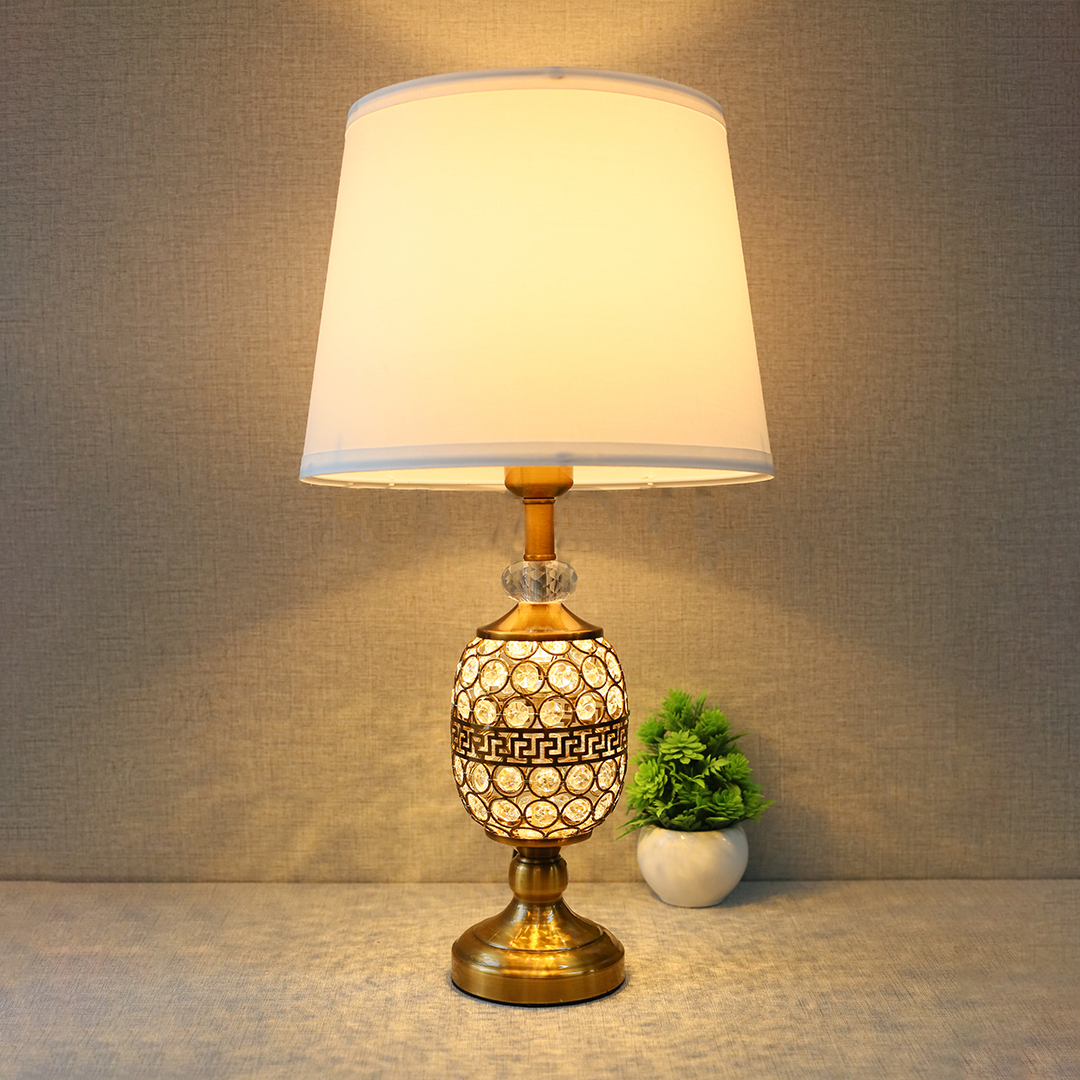European Modern Luxury LED Table Lamps Indoor Cozy Light for Living Bedroom Hotel Room Dome Shade with Simple Feature Hot Sale
