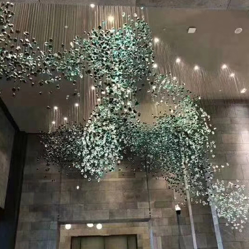 Special-shaped Lamps for Hotel Lobbies, Clubs, and Real Estate Sales Departments, Non-standard Engineering Decorative Large Chan