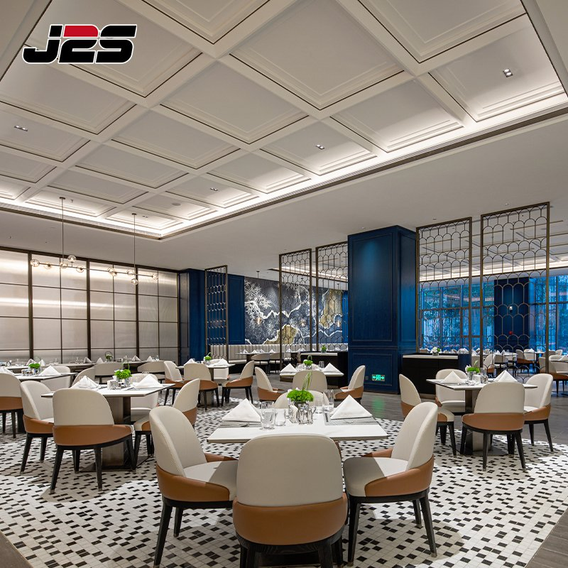 J2s Luxury Restaurant Furniture Set Tables Chairs and Shared Table for Hotel Buffet Area