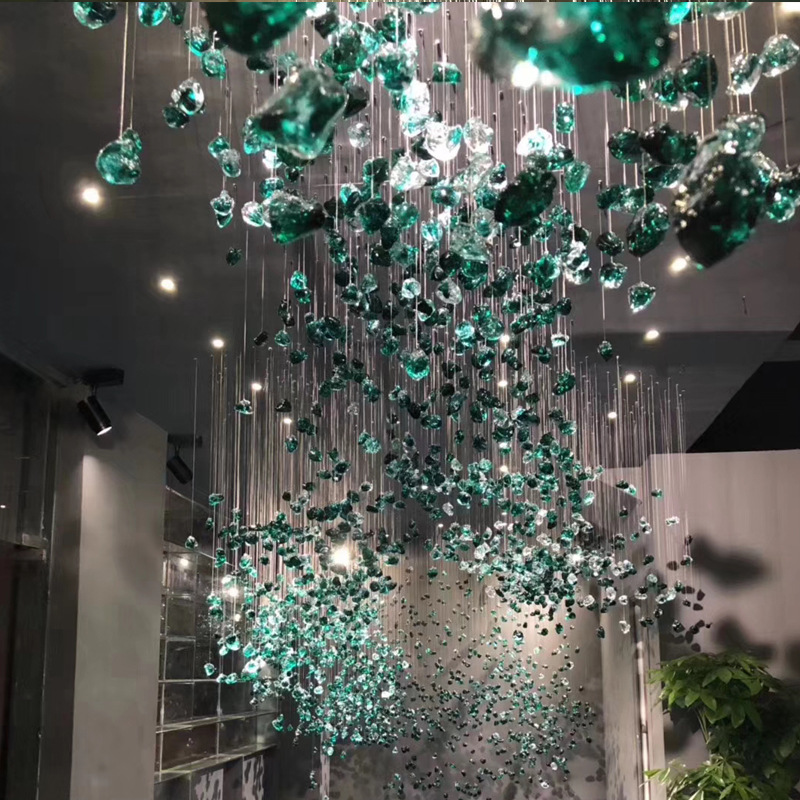 Special-shaped Lamps for Hotel Lobbies, Clubs, and Real Estate Sales Departments, Non-standard Engineering Decorative Large Chan