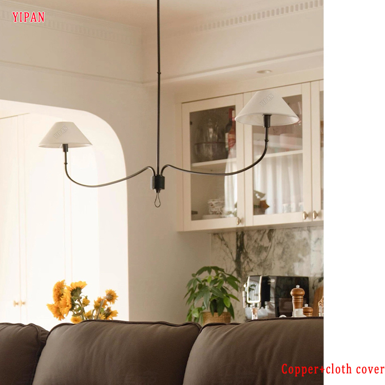 Hot Sale French Modern Creative Luxury Copper LED Custom Made Restaurant Hotel Villa Interior Decoration Classic Lighting