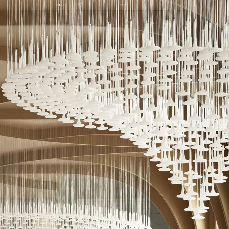Custom Large Chandelier Sales Office Hotel Lobby Villa Clubhouse Reception Pendant Lights