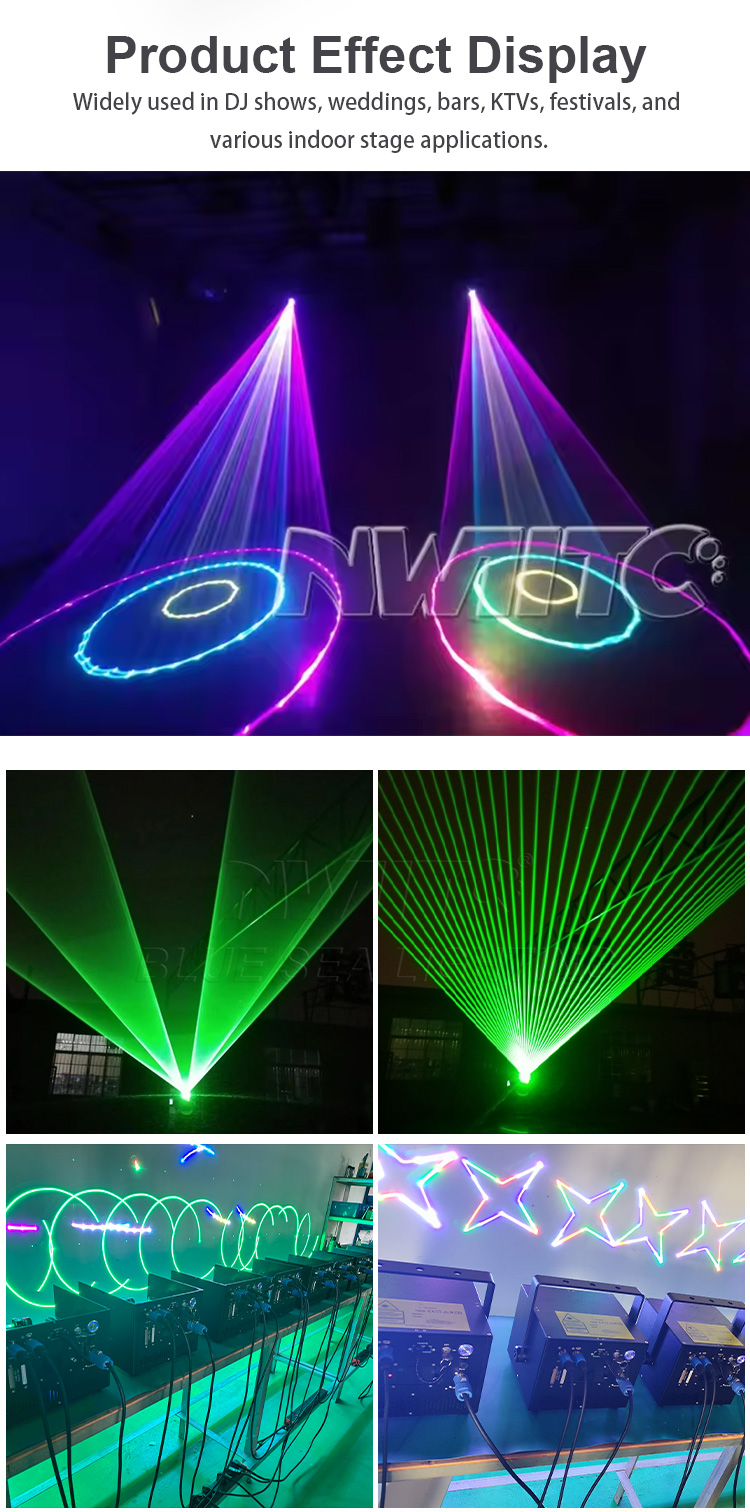Waterproof IP65 Mini 5W Full Color RGBW 3-in-1 Animation Laser Lighting Outdoor/Indoor Wedding Concert Theme Park Bar Hotel