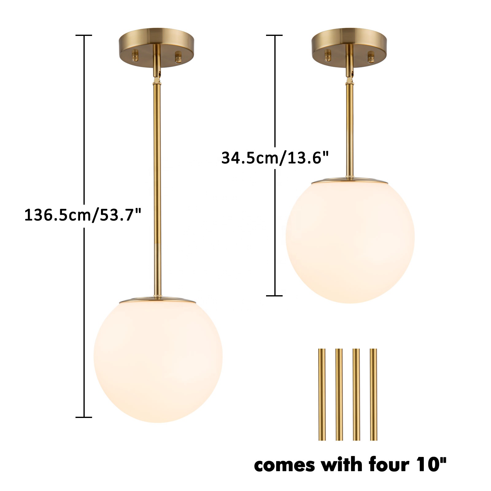 Kitchen Island Ball Dining Long Pendent Light Glass Indoor Lighting E27 E26 Bulb Hotel Chandelier for Dining Table