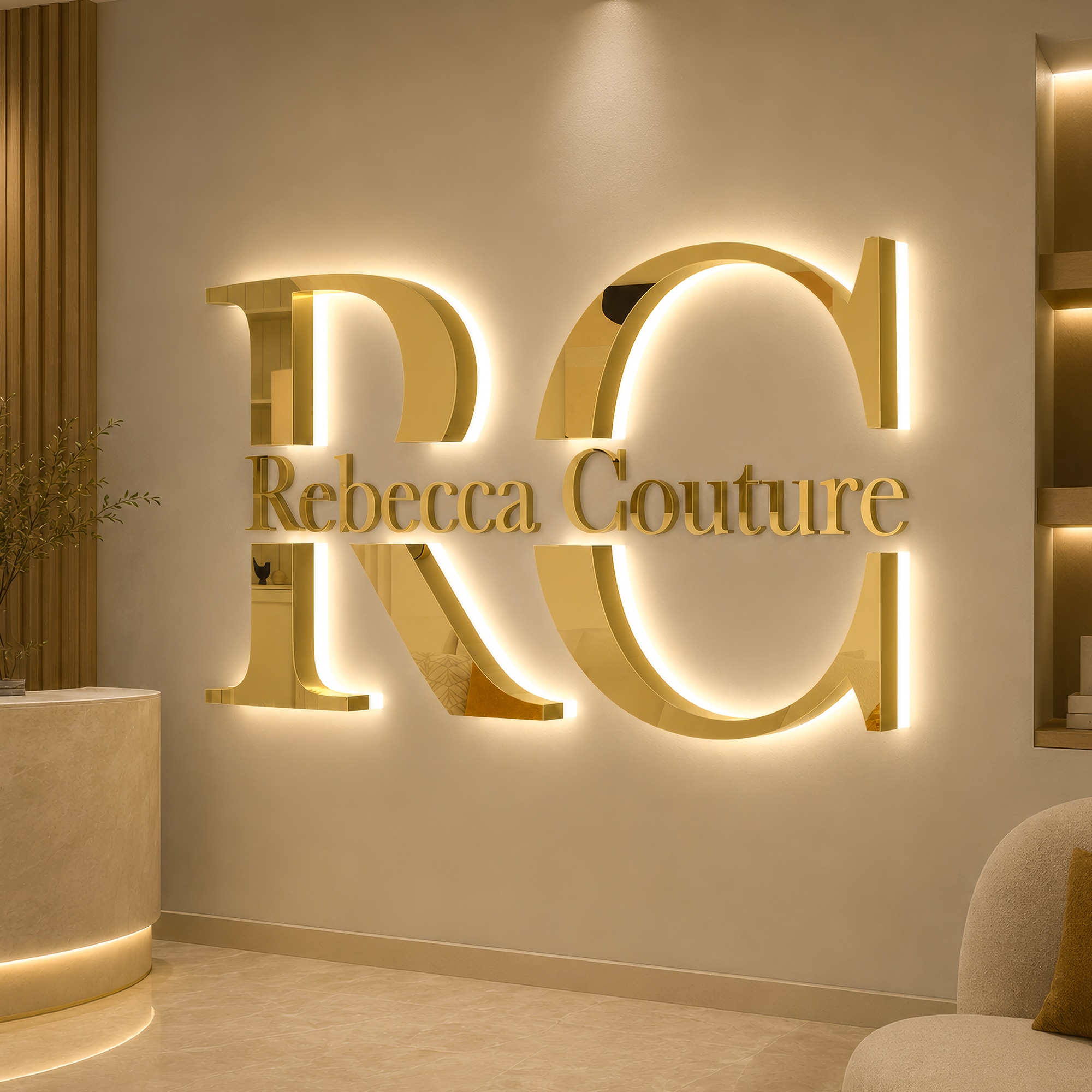 Custom Led Sign For Business Sign Led Letters Sign Led Illuminated Sign Custom Led Logo Sign For Beauty Salons