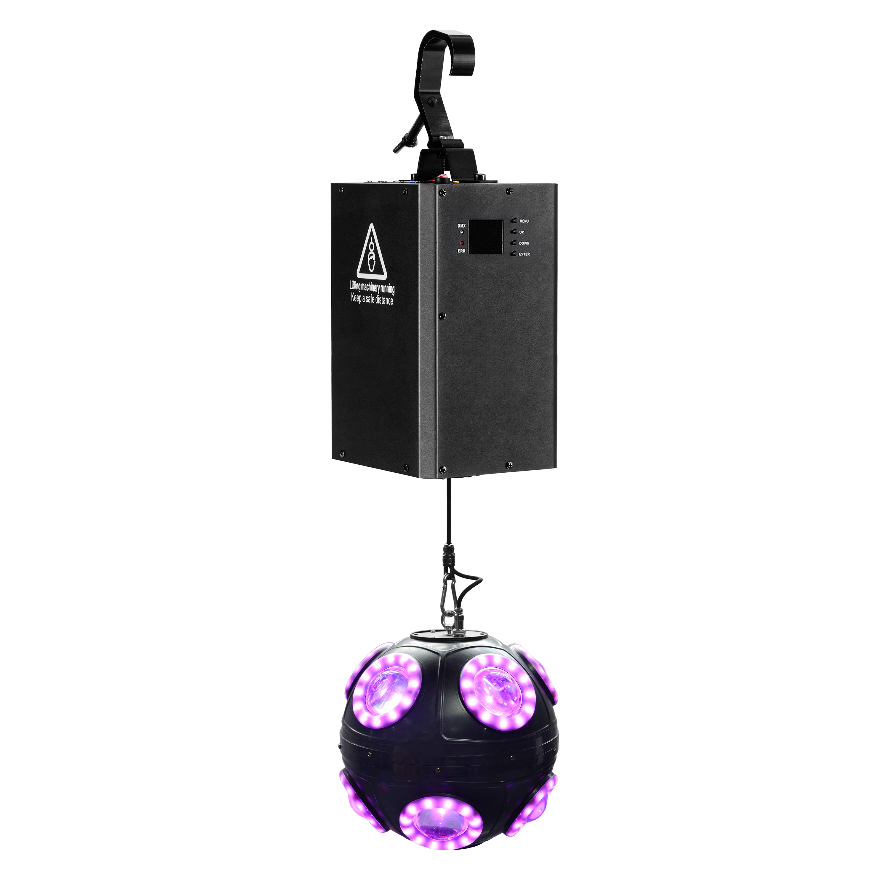 New LED Kinetic 28cm Football Light System Night Club Lighting For Disco Events Winch Dmx Led Kinetic Lighting