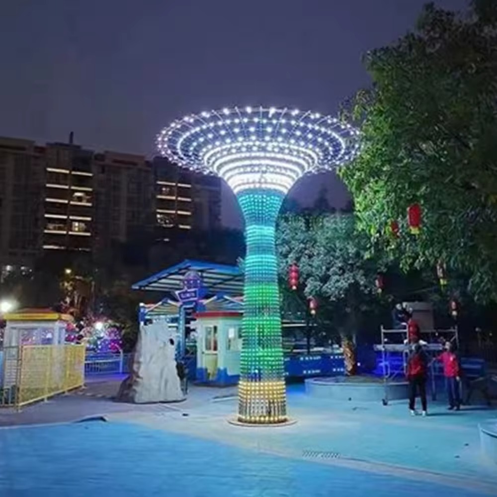 Multipurpose Landscape Lighting Tower Shape Waterproof Led Outdoor Decorative Creative Motif Lights