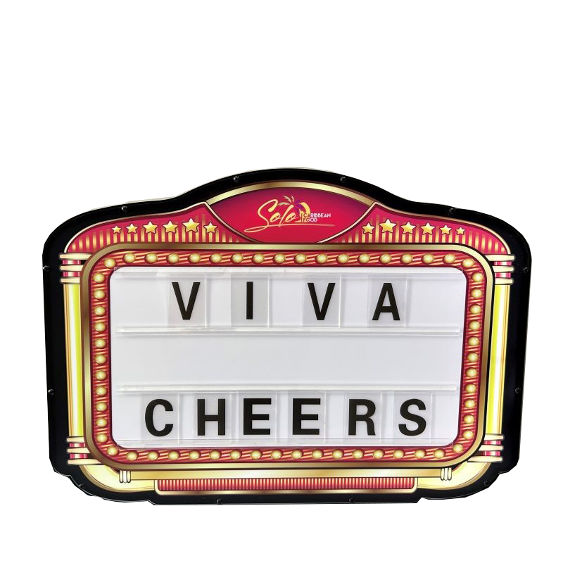 Custom Classic LED Message Board Marquee Light VIP Bottle Service Bar Lounge Display Racks for Night Club Party Events