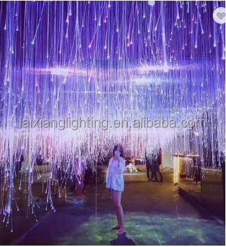 Fiber Optic Light RGB Color Change Romantic Atmosphere Lighting Decoration for Wedding Hall Party Hotel Corridor KTV bar Club