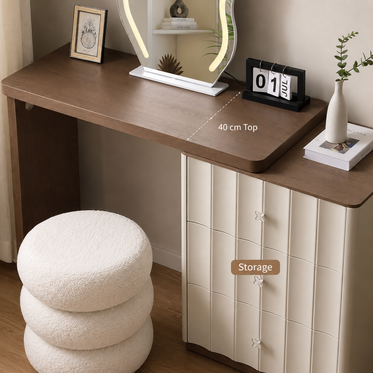 Bedroom Furniture Dressing Table Countertops Vanity Tops Table Tops Dressing Table with Mirror Vanity