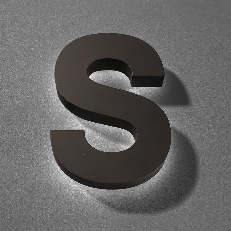 Custom Thin Metal Frame Edge Lit Acrylic LED Letter Indoor Luxury Spa Boutique Reception Wall Logo Signage