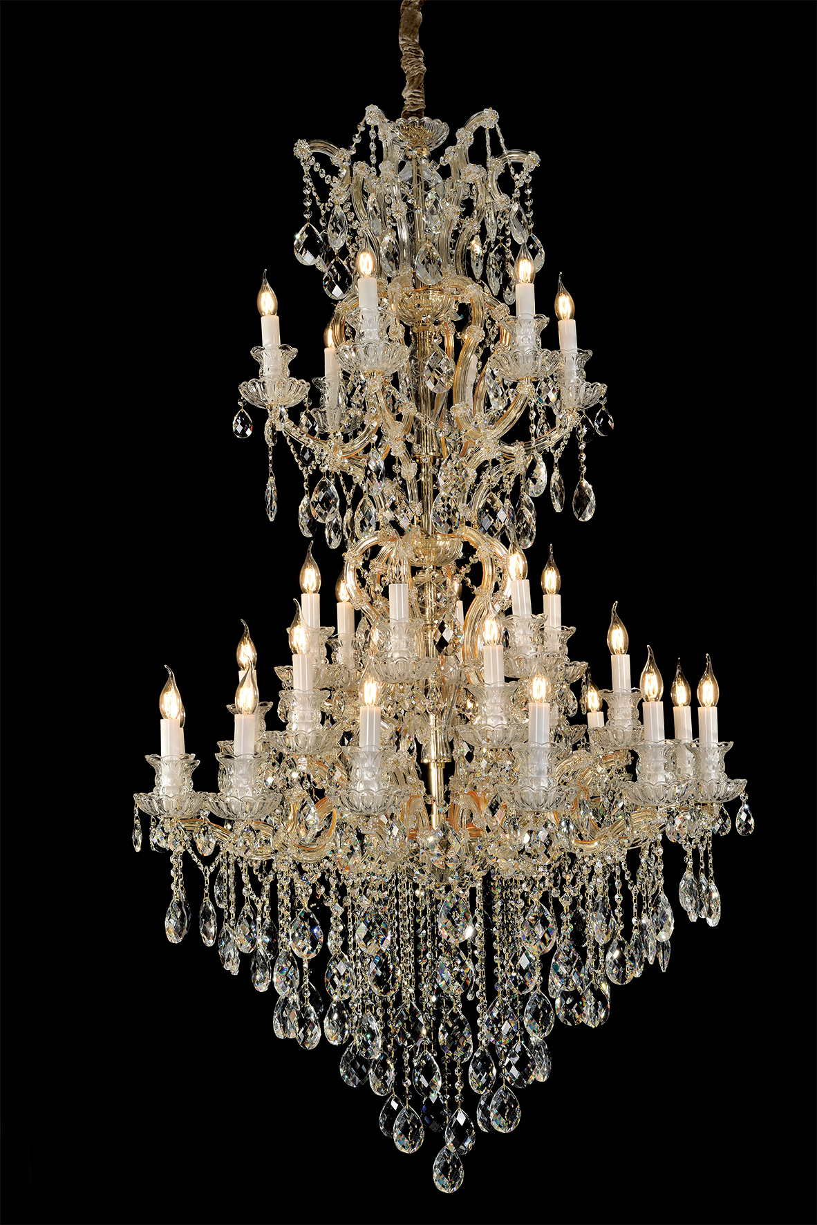 OEM/ODM Hotel Lobby Chandelier Customizable Luxury Lighting for Hospitality Projects
