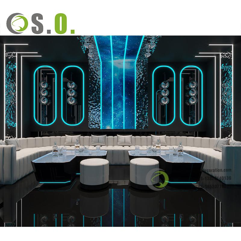 Upscale Ceiling Lights for Night Club and Fancy Lounge Bar With Hot Designed Interior Layout