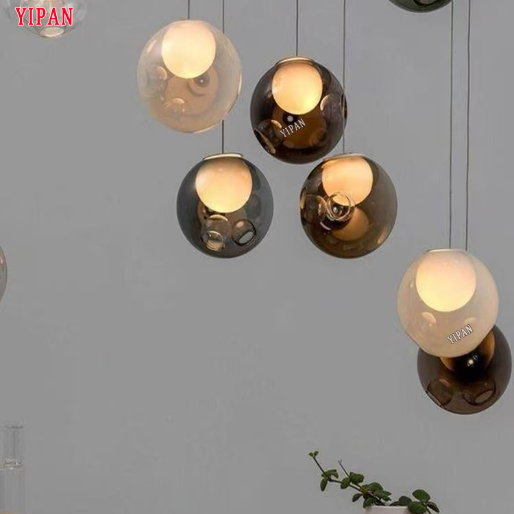 Modern Hotel Lobby Villa Decoration Colorful Pendant Light Custom Large Project Chandelier and Pendant Light