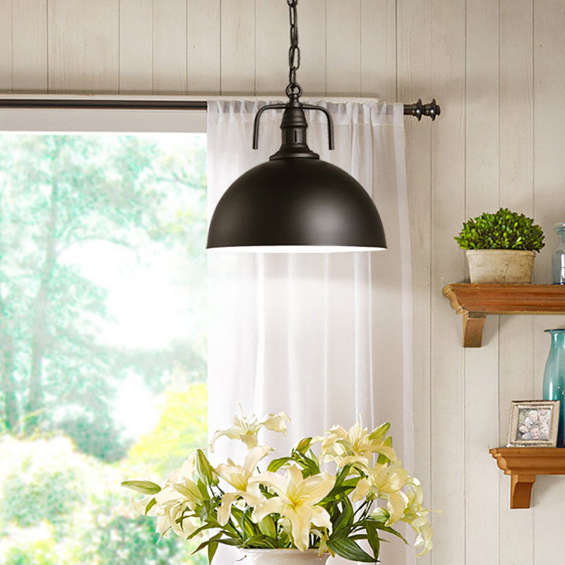 Vintage Restaurant Metal Indoor Lighting E27 Industrial Hanging Light