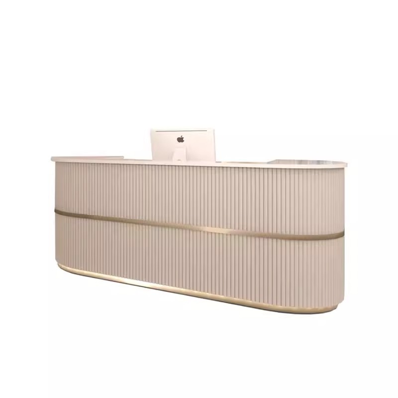 Internet-Famous Minimalist Reception Desk For Beauty Salons And Clothing Stores Trendy Counter With Salon Bar For Shop Design
