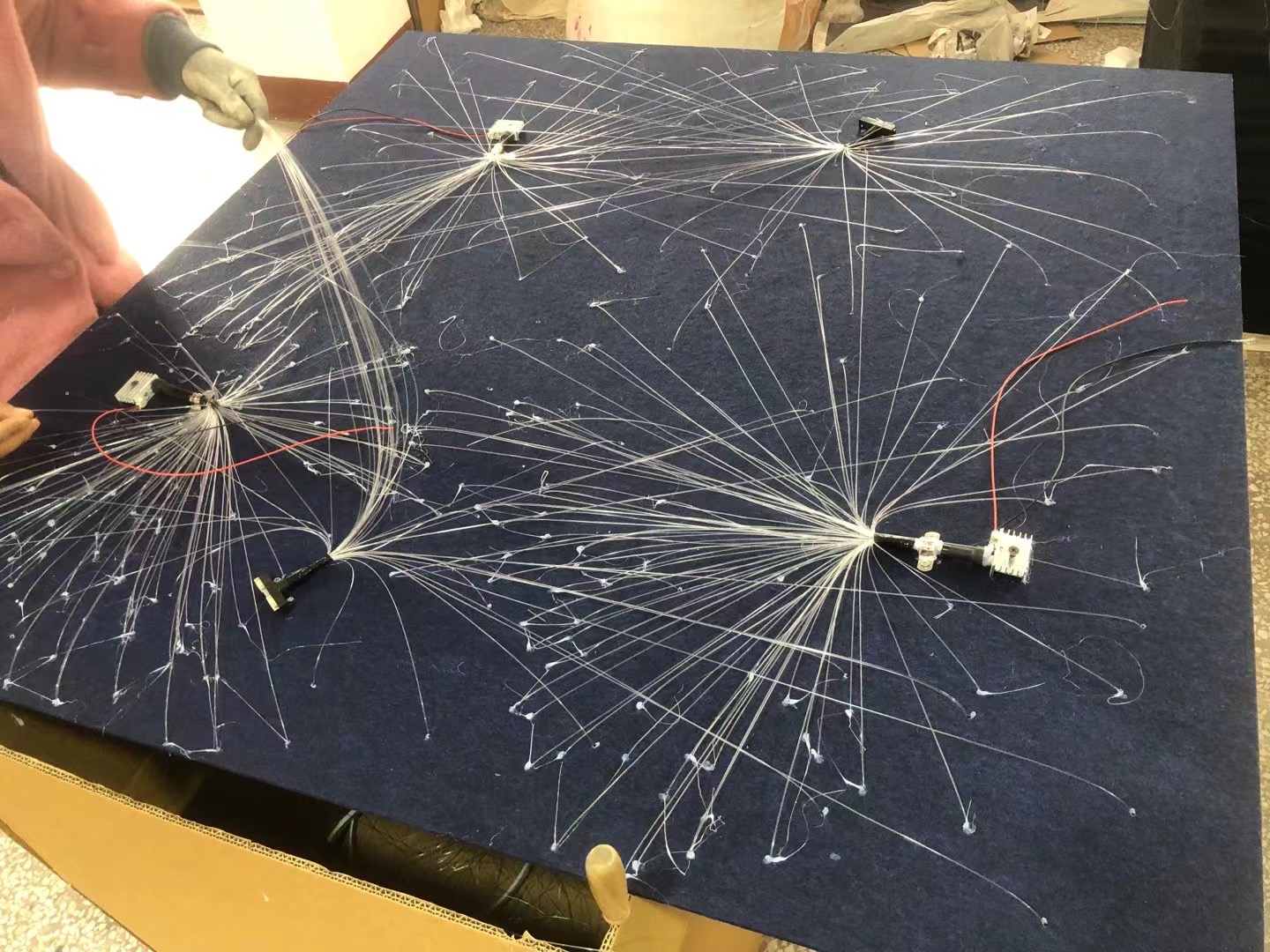 KTV Corridor Bedroom Living Room Ceiling Water-Resistant Dimmable Remote Control LED Fiber Optic Light Factory Wholesale