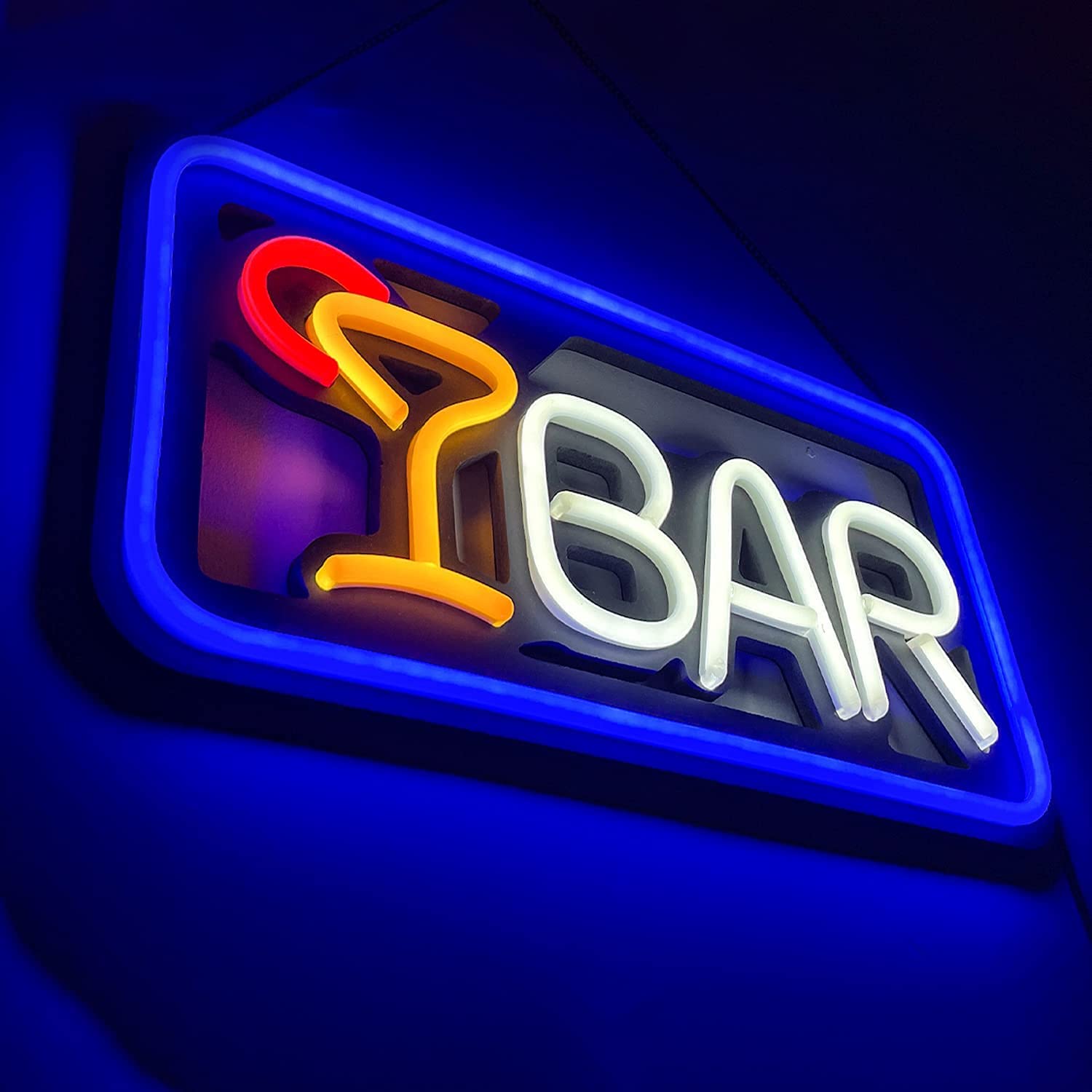 Cocktails &amp; Dreams LED Neon Sign Art Wall Lights for Beer Bar Club Bedroom Windows Glass Hotel Pub Cafe Decoration