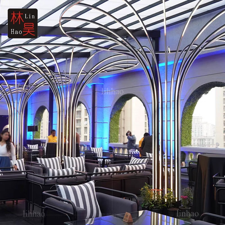 Modern LED Design Dynamic DMX Pillar Light